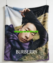 Burberry Rainy City Street Print Flannel Sofa Throw Blanket B234